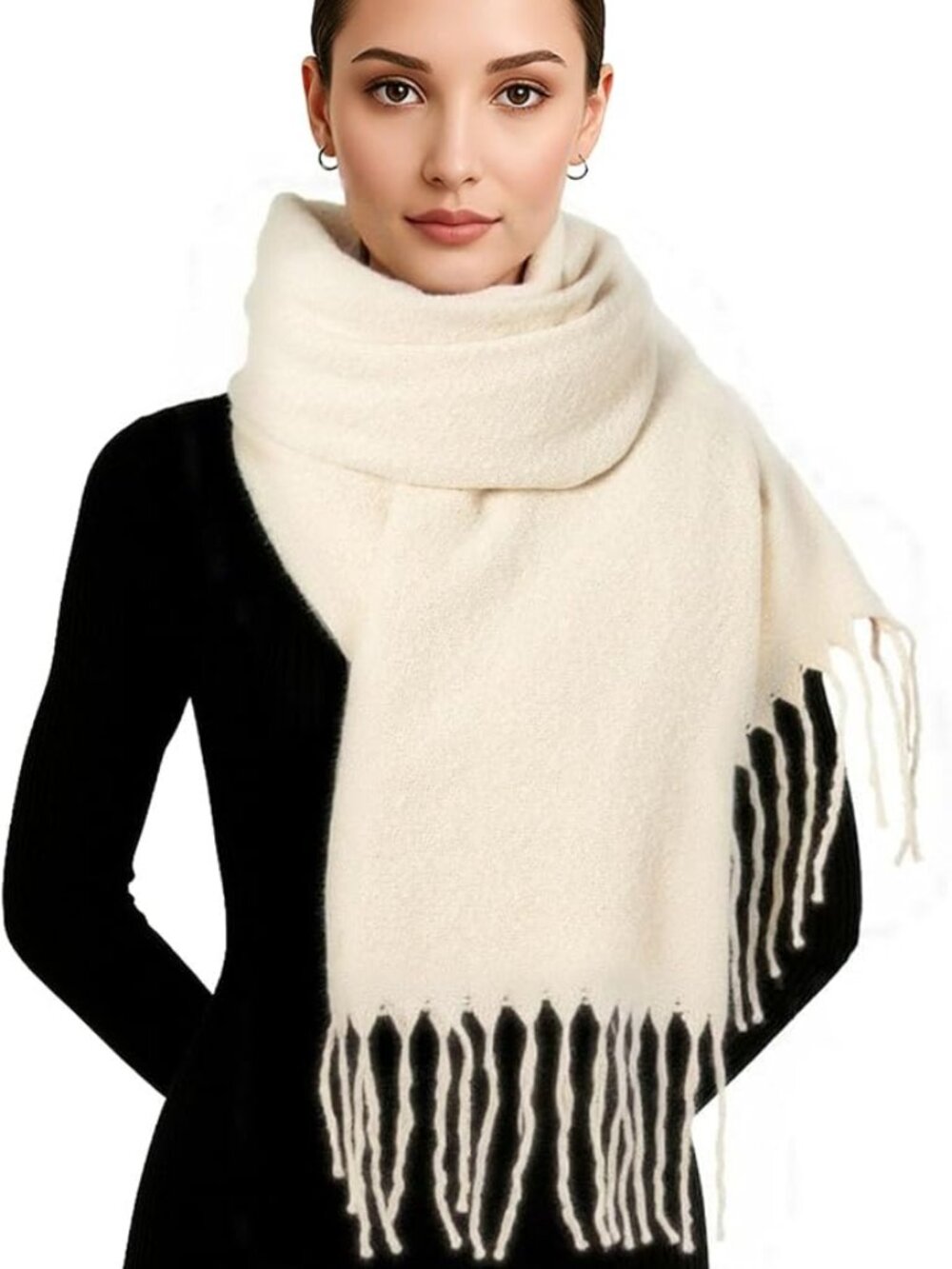 Women’s Chunky Oversized Winter Scarf Soft Warm Thick Large Scarf Shawl Wrap